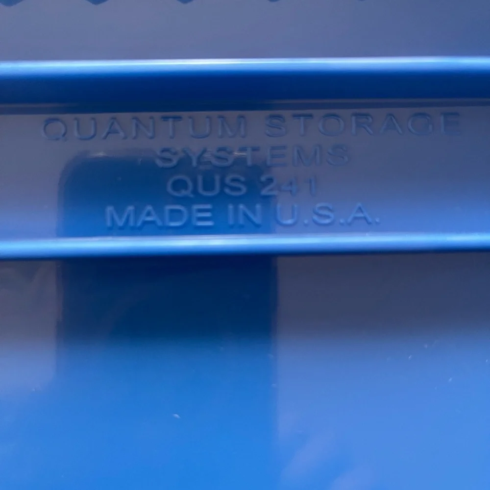 Blue Plastic Tote - QUS 241
